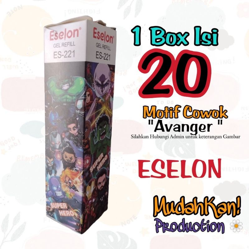 

REFILL PULPEN AVANGERS 0.5 mm [ 1 Box isi 20 ] [ 1 Box isi 10 ] Eselon / Isi Bolpoint / Refill Bolpoin / Isi Bolpoint Warna Hitam / Isi Pulpen