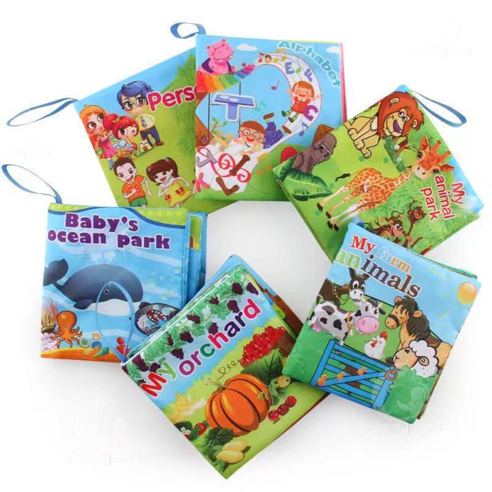 MOMMYCARE SOFT BOOK BUKU BANTAL EDUKATIF BUKU CERITA MAINAN BAYI BAHAN KAIN