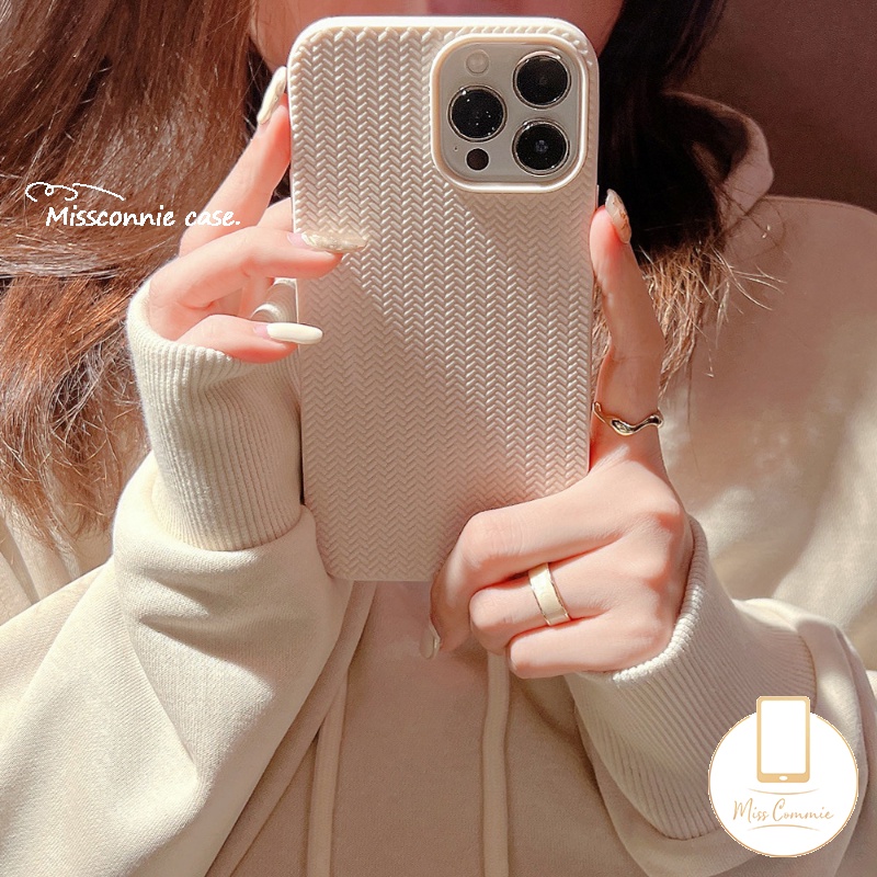 Soft Case Rajut Motif Sweater Untuk iPhone 7 8 Plus 11 Pro MAX 12 13 14 Pro MAX 7 Plus 8 Plus XR X XS MAX SE 2020