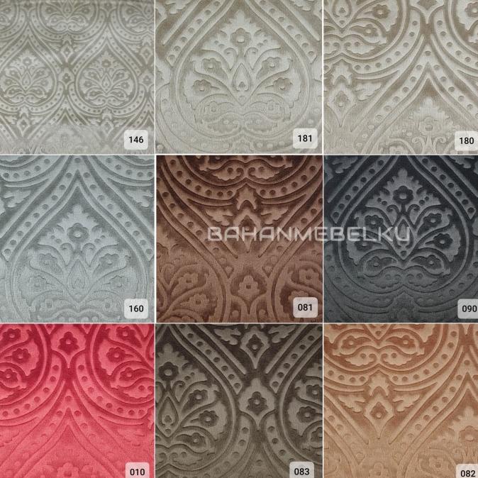 KAIN CORAK - PERROTA - BELUDRU VELVET - INTERIOR SOFA KURSI FURNITURE