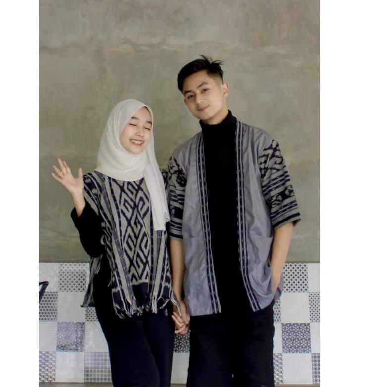 COUPLE TENUN TORA VEST TENUN IKAT ASLI OUTER SONGKET BATIK KAMPUS CARDIGAN TENUN KIMONO TENUN BOLERO