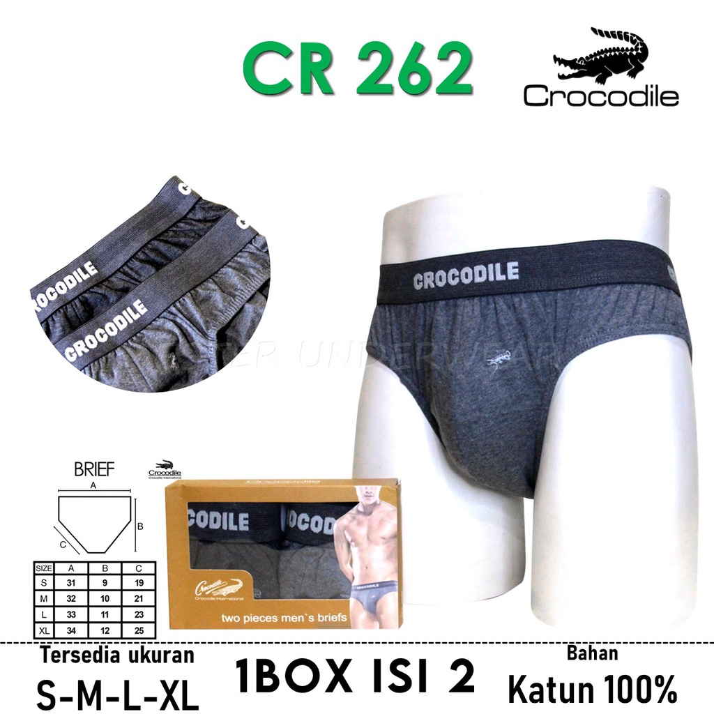 Celana Dalam Pria CROCODILE CR 262 ISI-2PCS