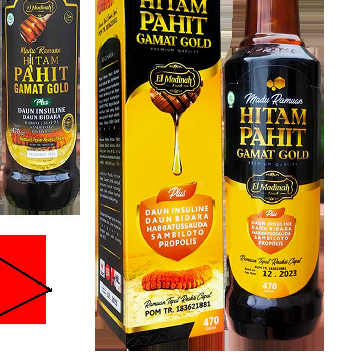 

Ramuah Hitam Pahit Gamat Gold - El Madinah 470gr