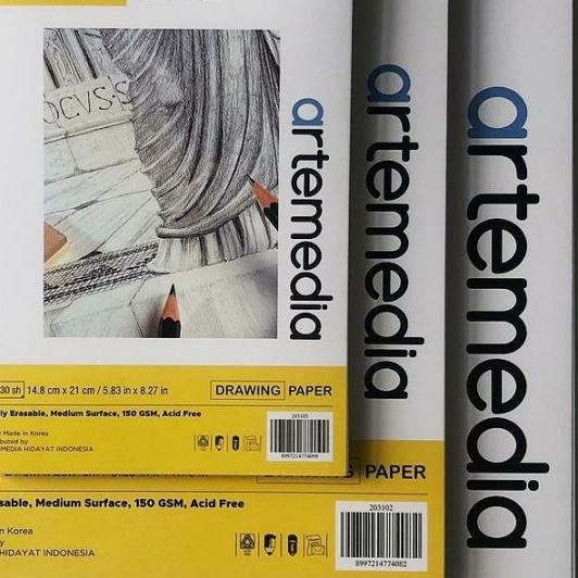 

artemedia spiral sketch book A5/A4 150gsm 30sht - A4