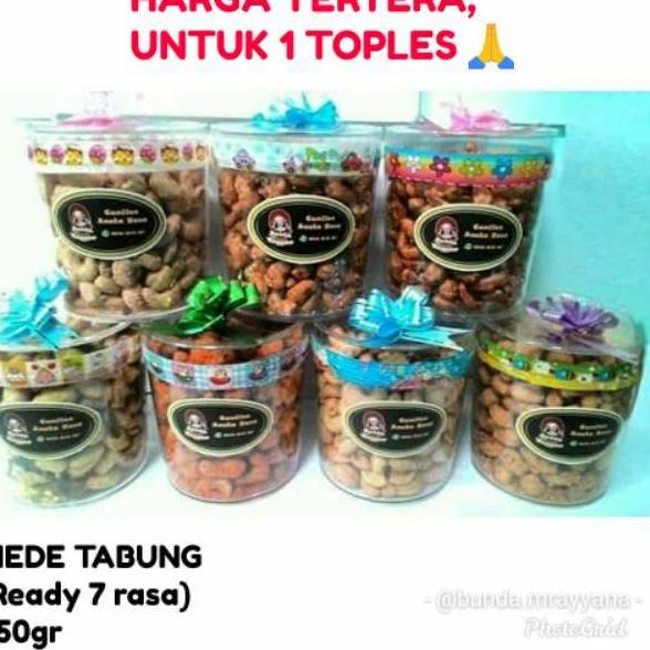 

COD MEDE TABUNG 250GR parsel lebaran toples cantik 7 rasa original keju wijen madu balado pedas thailand BINGKISAN murah