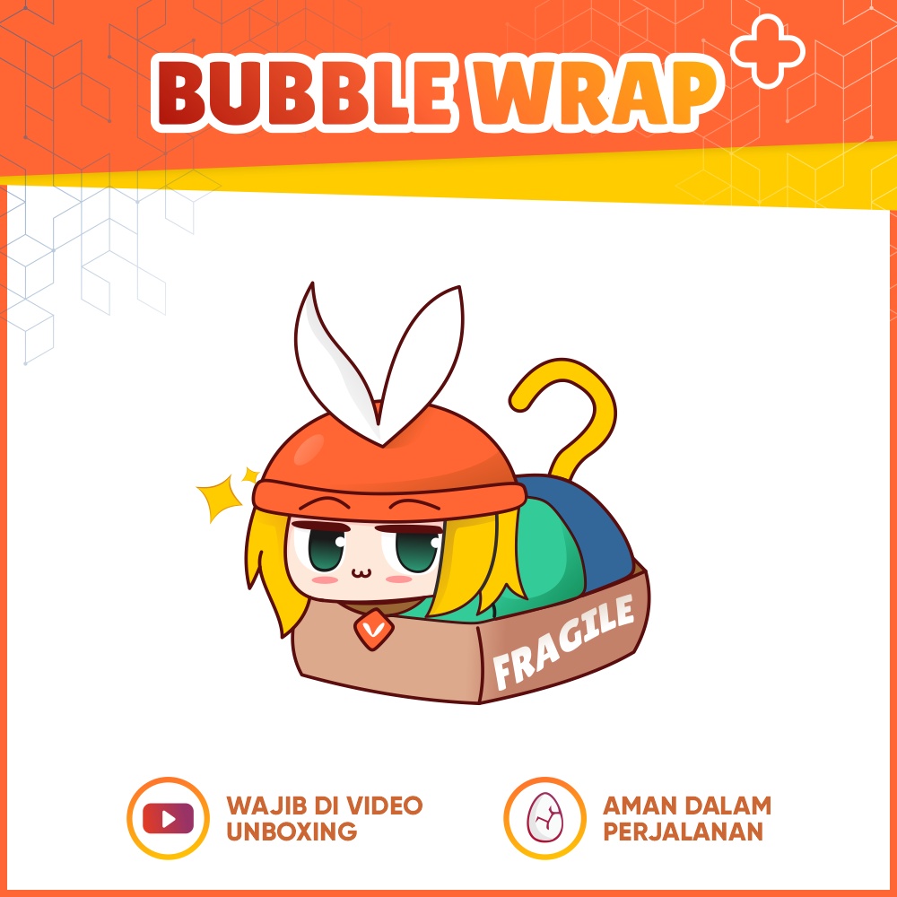 VAZE CREATIVE | Bubble Wrap Tambahan Garansi Pengiriman