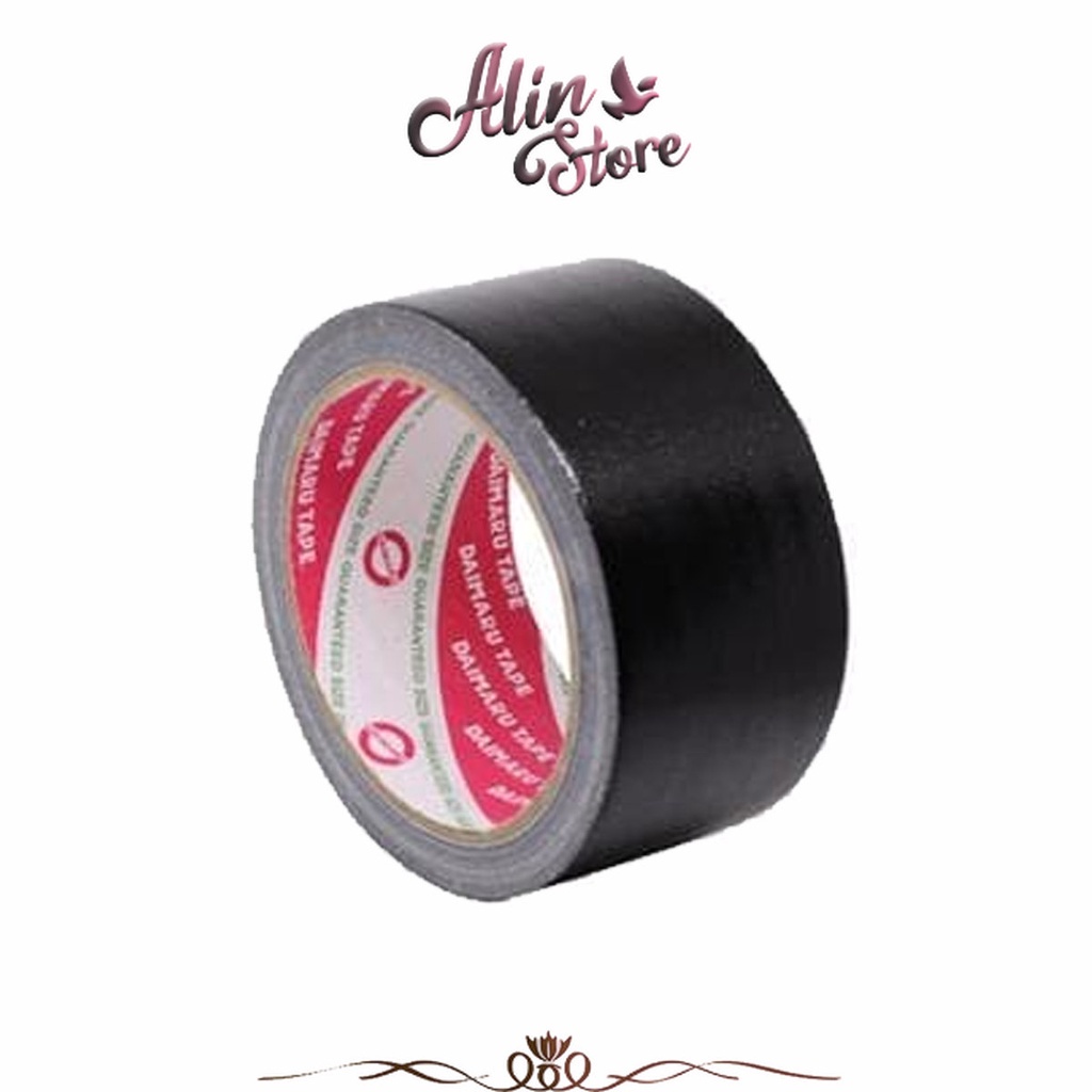 

Isolasi Linen Tape/ Lakban Hitam/ Cloth Tape Daimaru 48 Mm