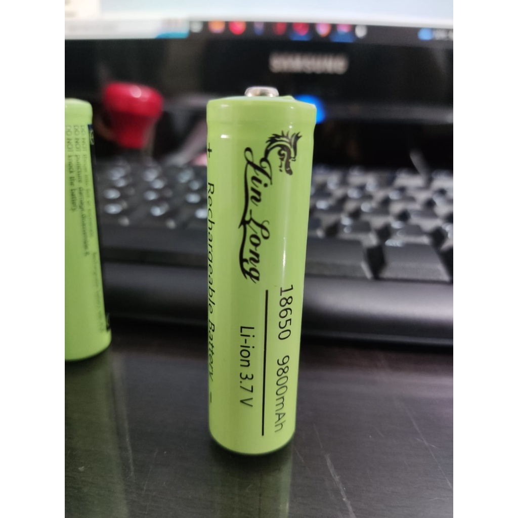 Battery Charge 18650 Jin Long 9800mAh - Batre Cas 18660 kepala Tonjol