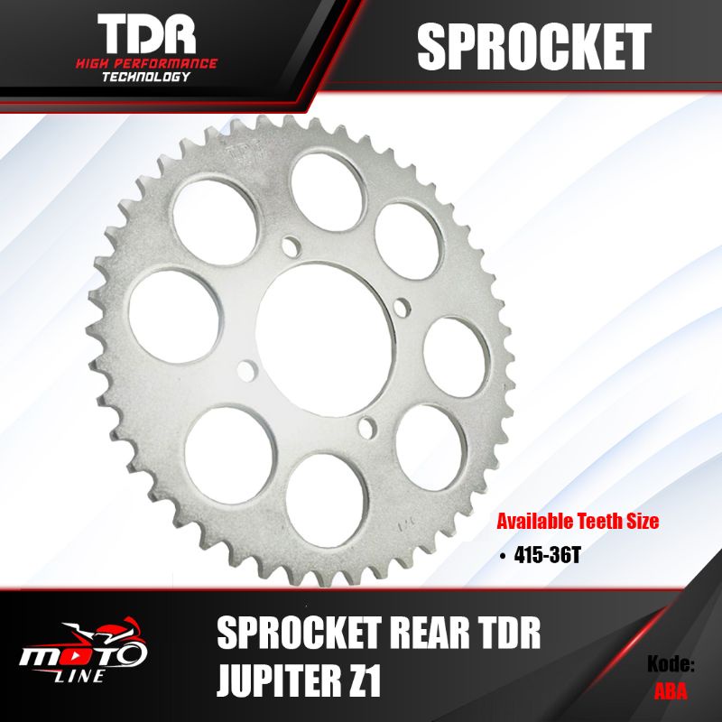 Gear Belakang Sprocket TDR Rear Jupiter Z1 415