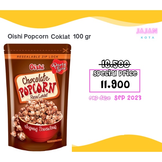 Jual OISHI Popcorn Rasa Coklat 100 gram | Shopee Indonesia
