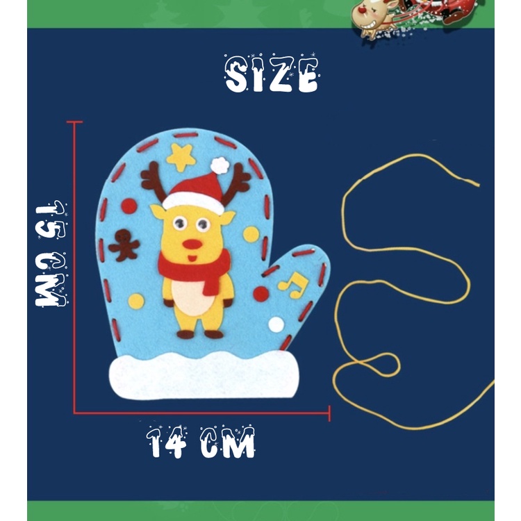 DIY Sarung Tangan Natal Anak - Aksesoris Natal - DIY Christmas Glove