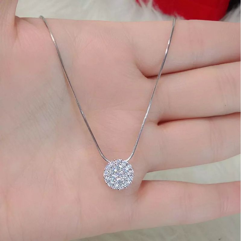 Kalung Titanium Wanita Anti Karat La Vienne - Alezae - Berlian nya Berkualitas Mewah Berkilau - Bisa COD