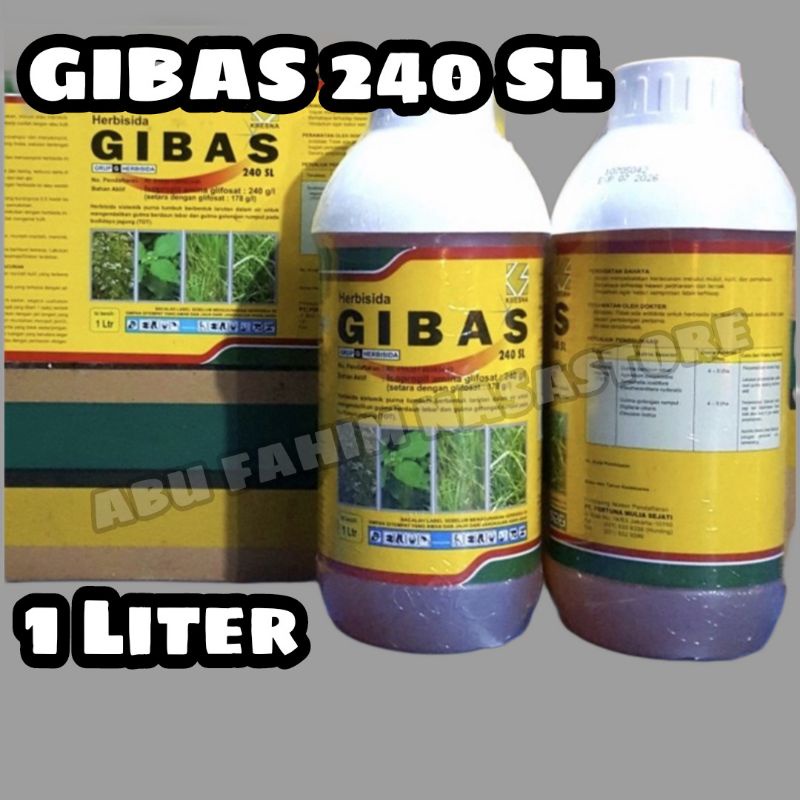 PEMBASMI RUMPUT PEMBASMI ALANG ALANG GIBAS 240 SL 1 LITER