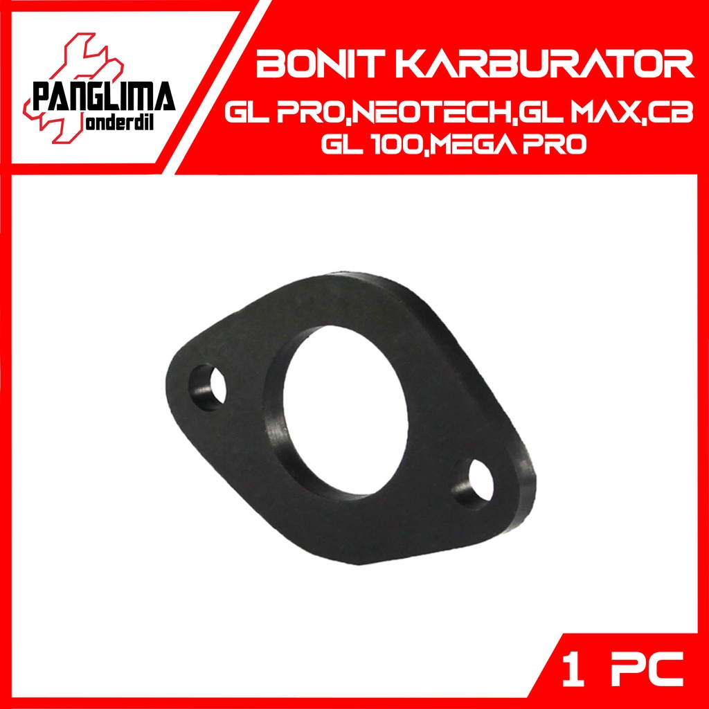 Bonit Karburator GL Pro &amp; CB 100 &amp; GL 100 &amp; Mega Pro &amp; Neotech &amp; GL Max Ebonit-Fiber Insulator-Karbu-Carbu-Carburator Manipul