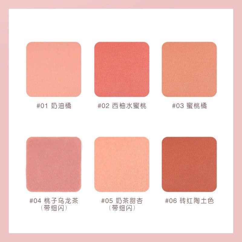 Lameila 3042 Blush On Blusher Palette Matte Anti Air Tahan Lama