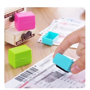 

Alat Penghapus Alamat Resi Stempel Pelindung Privacy Stamp Roller Mini