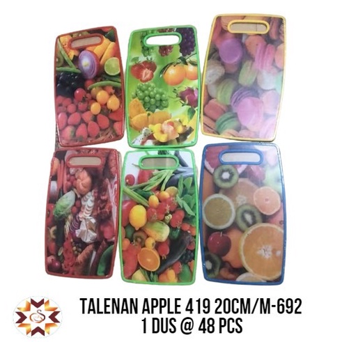 Talenan Plastik Fiber Tebal Motif Buah 20 CM / Plastic Cutting Board Fruits