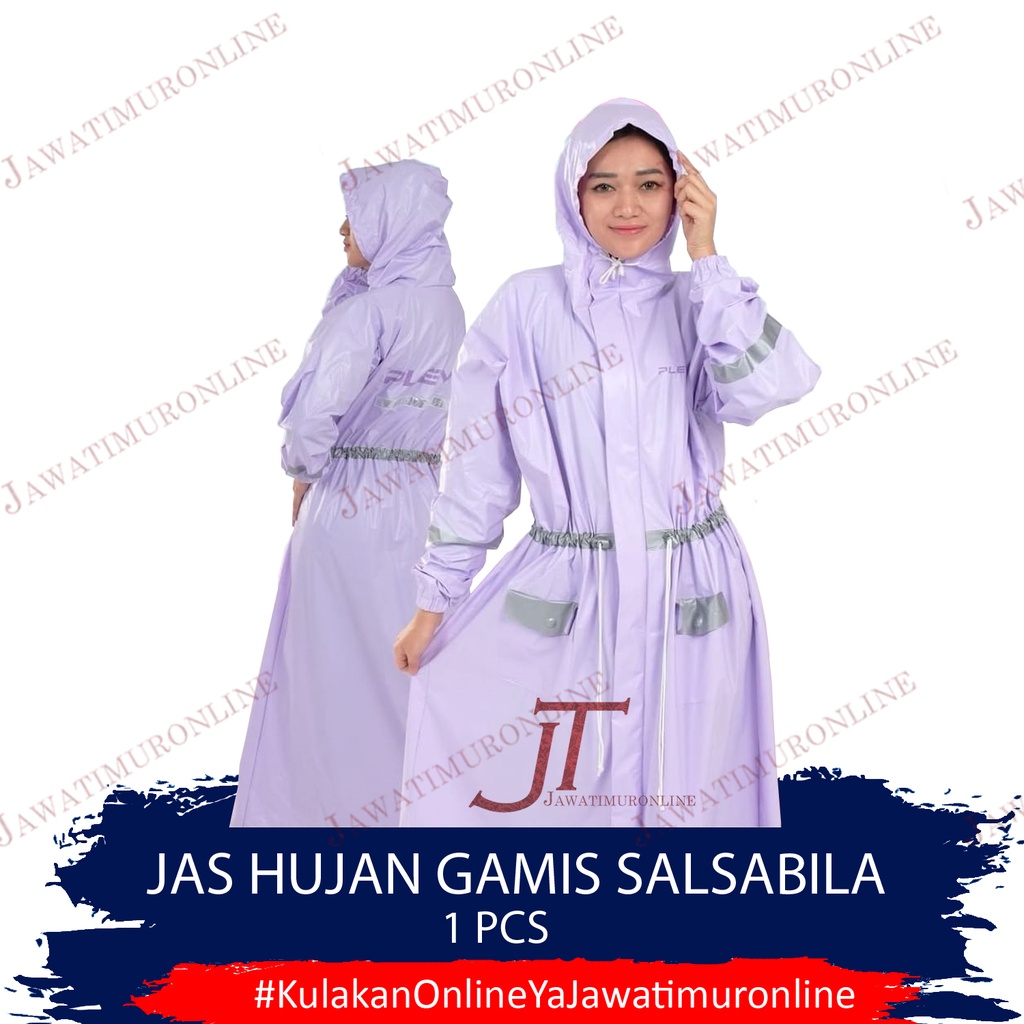 Jas Hujan Gamis Salsabila PLEVIA - Jas Hujan PLEVIA Gamis Salsabila