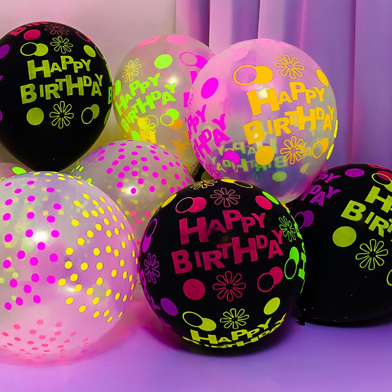 10pcs Balon Latex Bulat Motif Print Bunga Ukuran 12 Inch Untuk Dekorasi Pesta Ulang Tahun