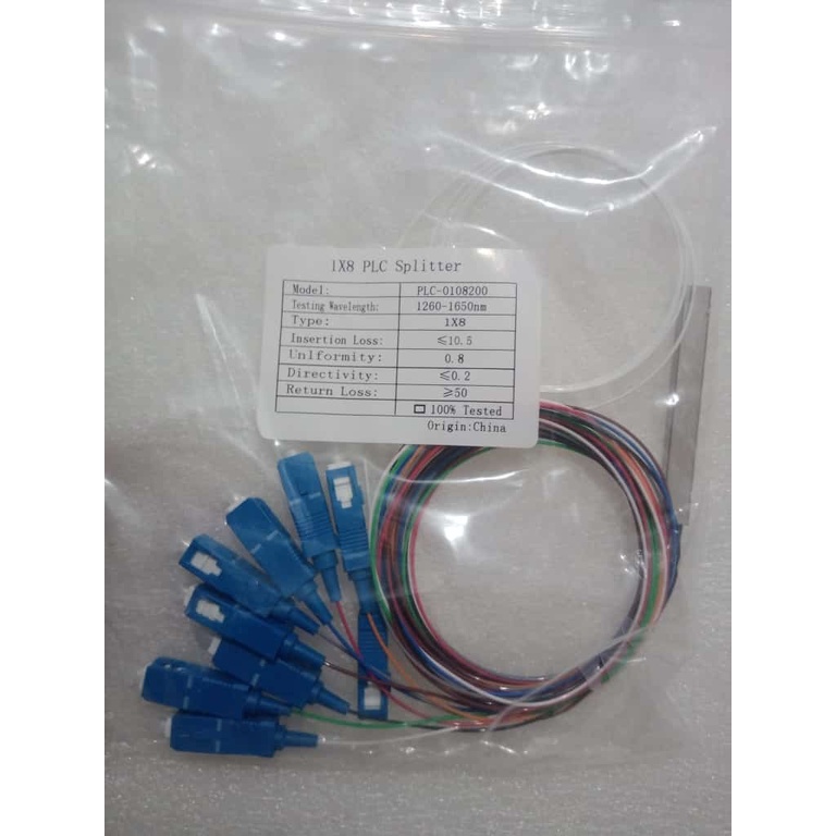 SPLITER FIBER OPTIC 1:8 PLC