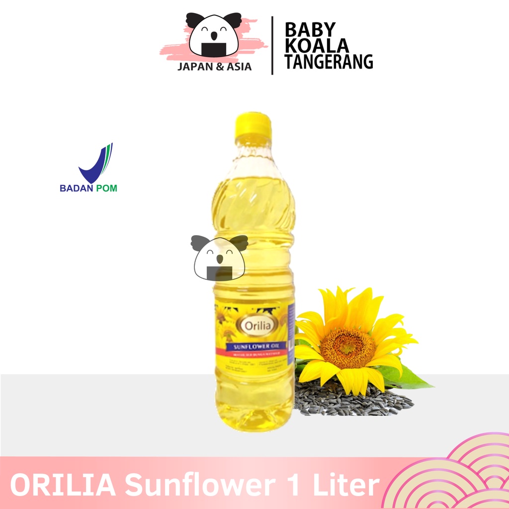 

ORILIA Sun Flower Oil Minyak Goreng Biji Bunga Matahari 1 L │ Import