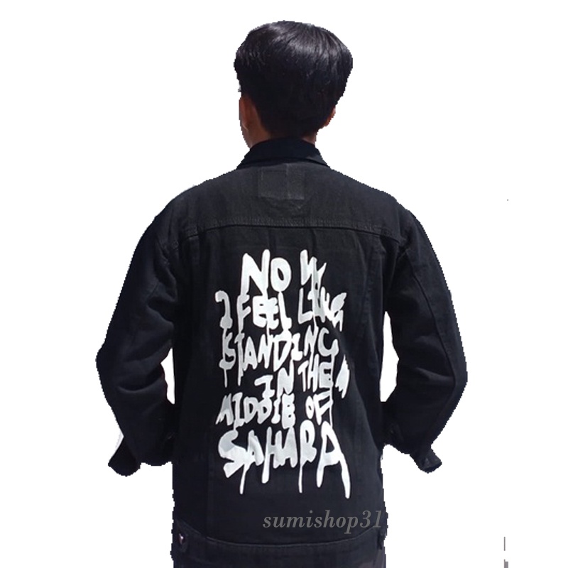 Jaket Jeans Sahara Sablon / Jaket Jeans Pria Hitam Gambar / Jaket Jeans Pria Gambar Link Ecu Drift Pilot