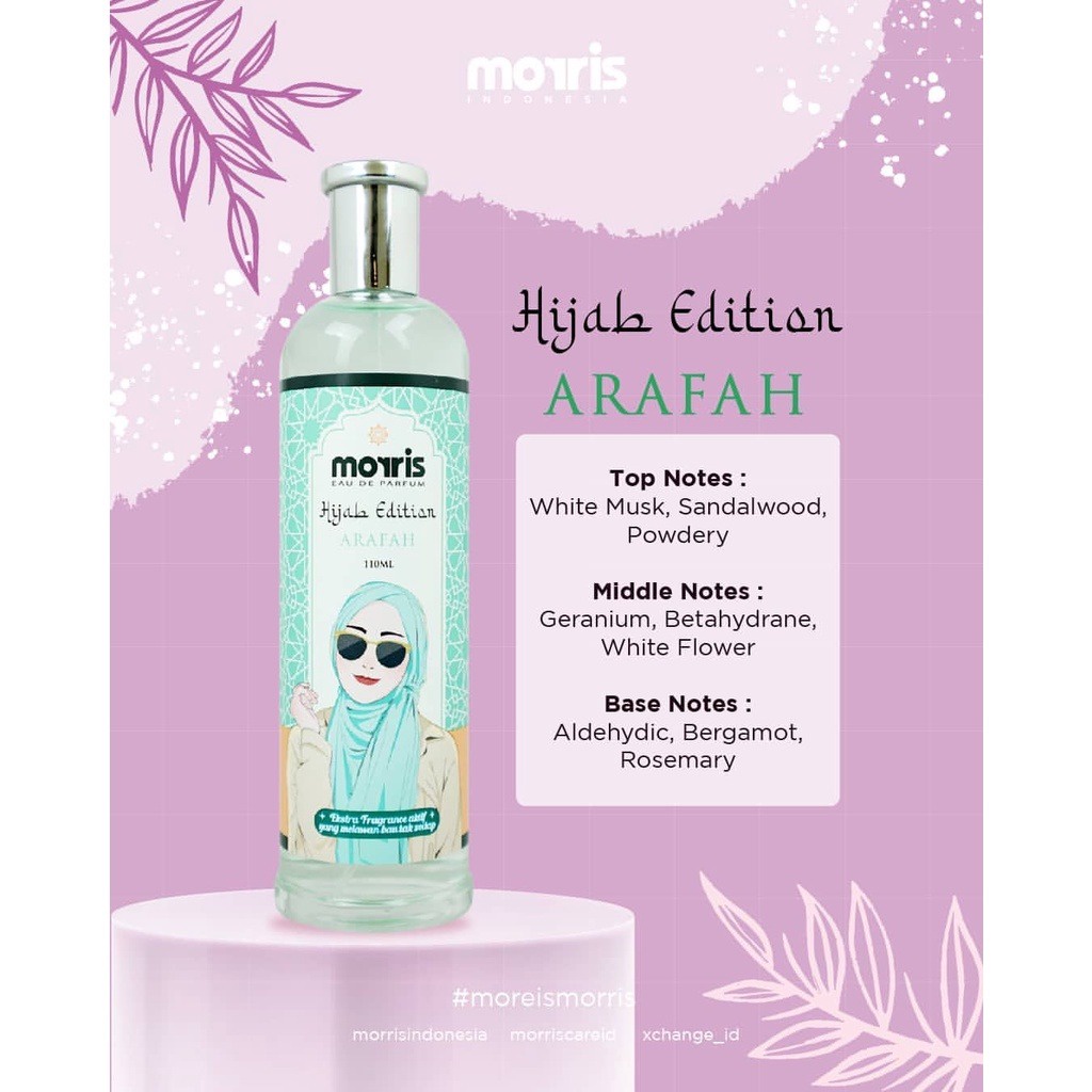 Morris Hijab Edition / Parfum Eau De Parfum / Minyak Wangi Botol / 110ml