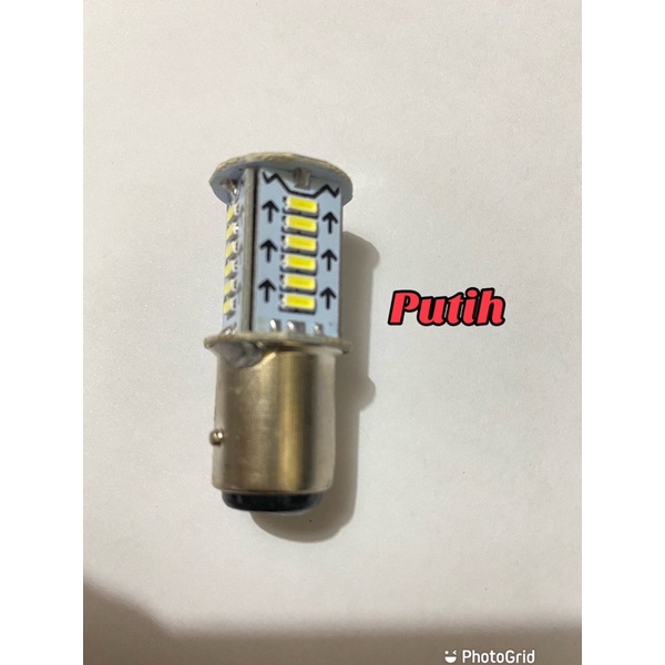 Lampu LED Rem Stop Bayonet 30 mata Strobo Kedip Mobil Motor Kaki 2 DC-12v new running universal all motor