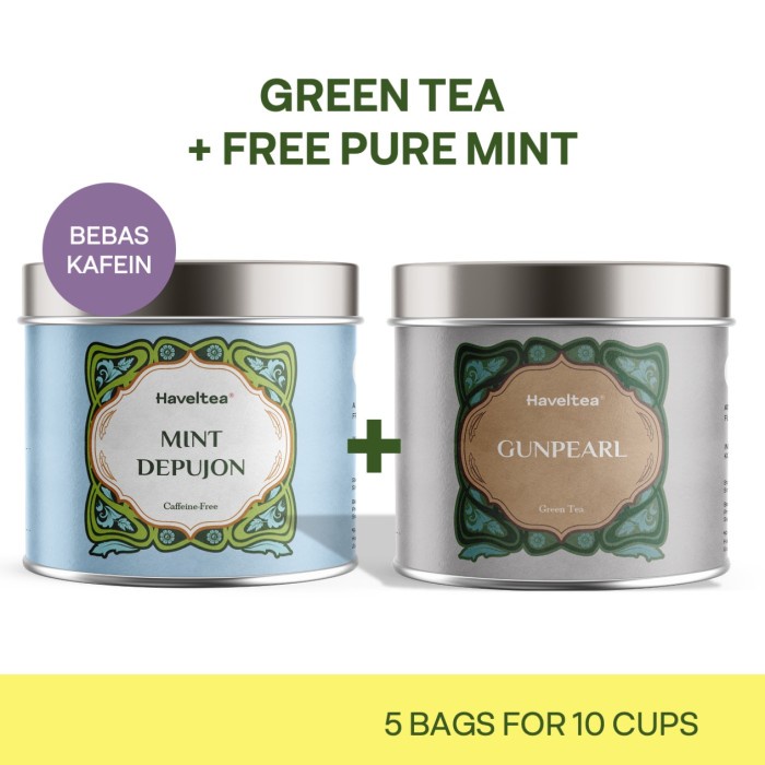 

MINT DEPUJON Mini Tin Haveltea Teh Mint Peppermint Tea