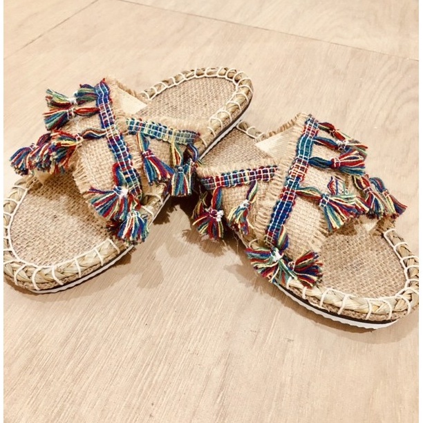 sandal bangkok/sandal anyaman/sandal bali /sanda jogja/sandal goni /COD/sandal wanita/sandal rumah