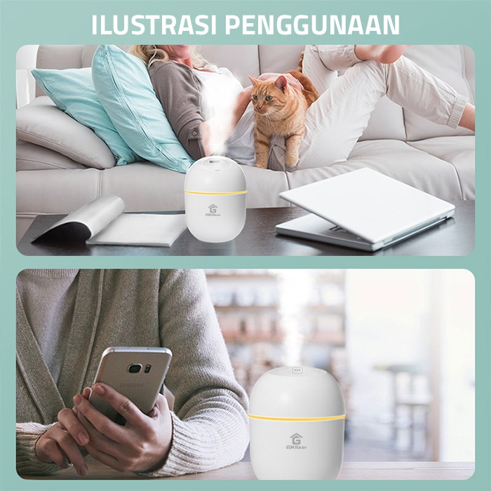 GM Bear Humidifier Diffuser 1201 Aroma Terapi Pelembab Udara - Mini Humidifier 220ml