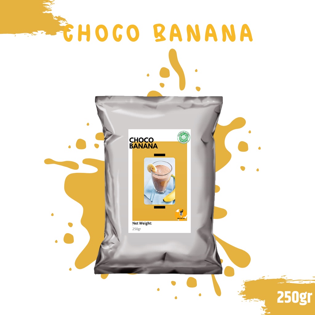 BUBUK MINUMAN RASA CHOCO BANANA 250GR / SERBUK MINUMAN ANEKA RASA / BUBUK MINUMAN KEKINIAN / MINUMAN INSTAN / BOBA DRINKS