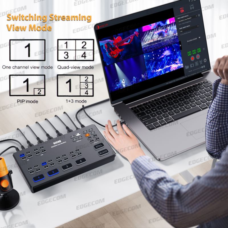 EZCAP 328 QUADA LIVE SWITCH Production 4 in 1 Multi HDMI Capture / EZCAP328