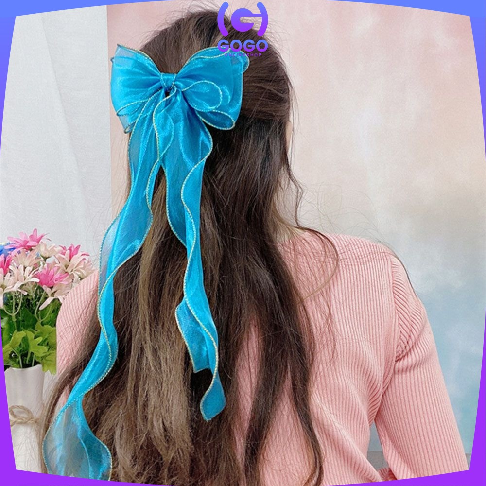 GOGO-C344 Jepit Rambut Korea Pita Untuk Wanita Ikat Rambut Pita Panjang ala Korea / Ribbon Hair Tie / Jepit Rambut Wanita / Jepitan Rambut Anak Perempuan