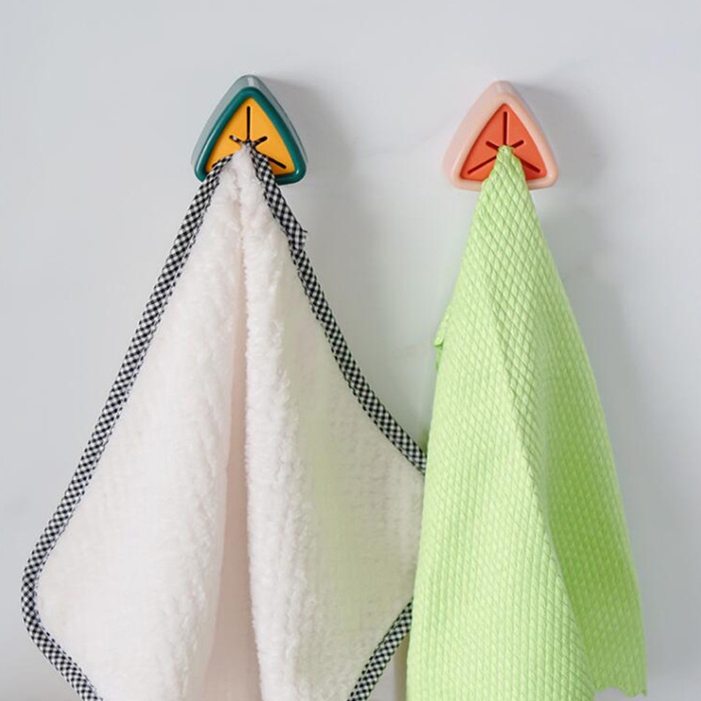 【COD Tangding】Rak Penyimpanan Handuk Tangan Model Klip Kait Tanpa Melubangi