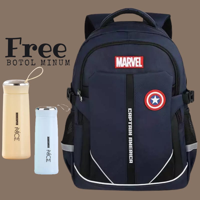 TAS RANSEL PRIA BACKPACK/ TAS ANAK LAKI LAKI MARVELLOO TAS SEKOLAH TERMURAH ( BISA COD )