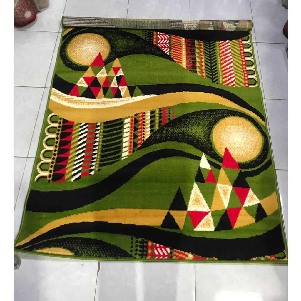 KARPET MODERNO KHUSUS M0TIF 02117 HIJAU UK 115X155