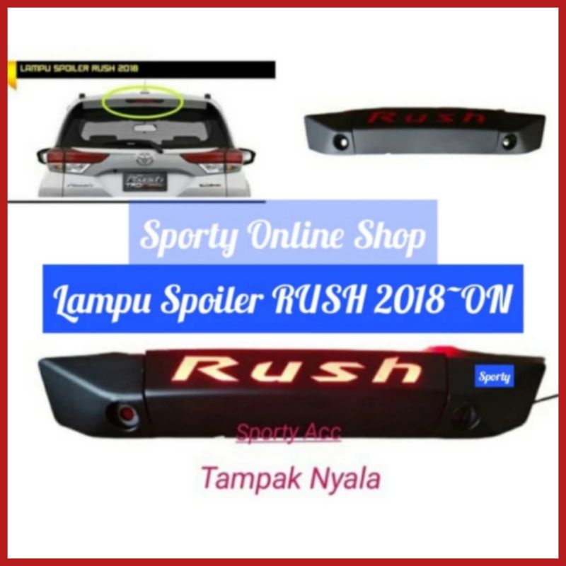 Lampu Spoiler Rush / Terios New 2018up