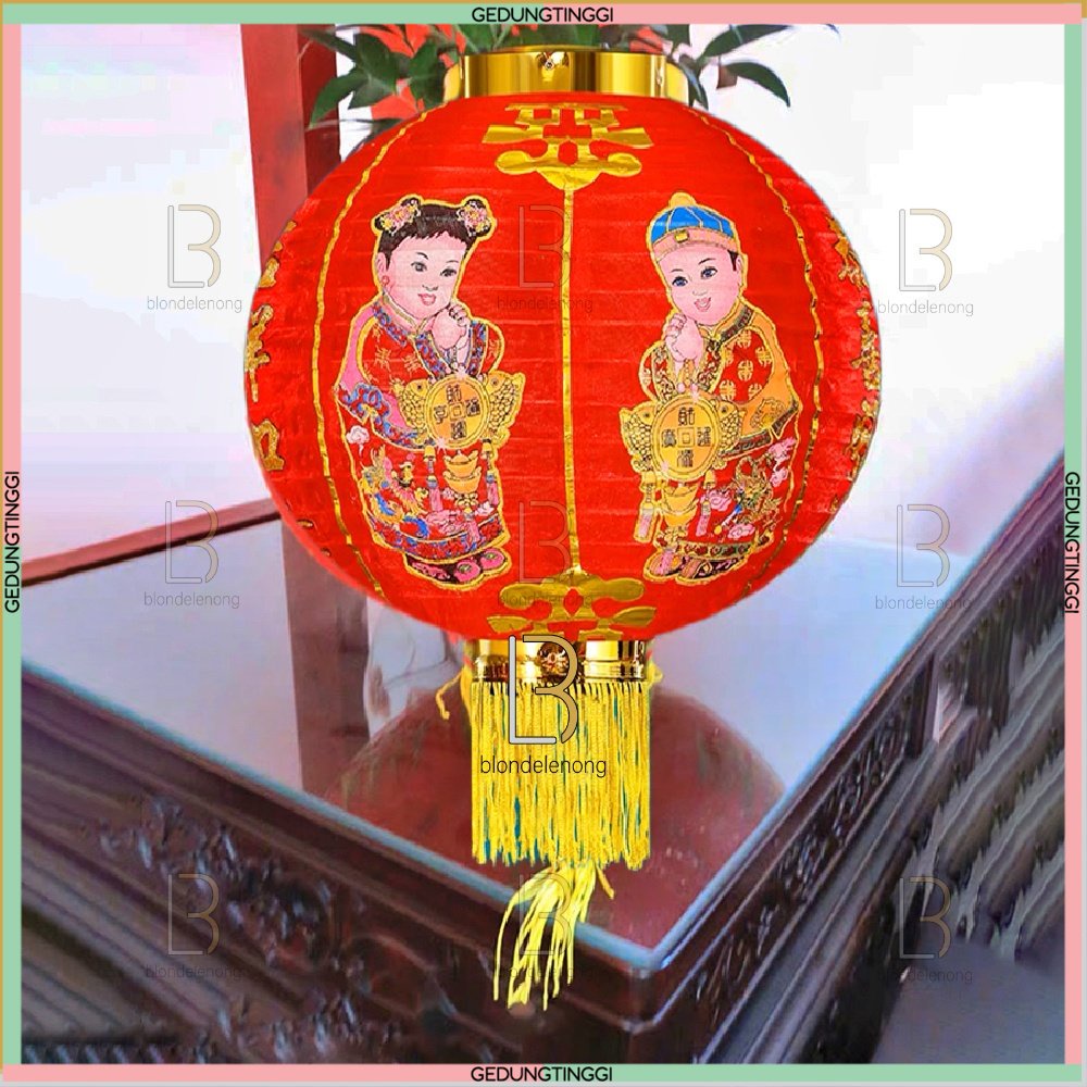 Lampion Kain Satin Bukan Kertas Plastik Resto Cafe Gantung Dekorasi Taman Pohon Imlek Sincia Cap Go Meh Motif Koko Meimei Polos Bludru Nanas Warna Warni Merah Jepang Imlek Sincia Tahun Baru Cina Cny Shio Kelinci 2023 Indoor Outdoor Waterproof Besar Jumbo