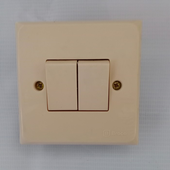 Saklar Double BROCO ALLEGRA Tanam / Double Switch BROCO