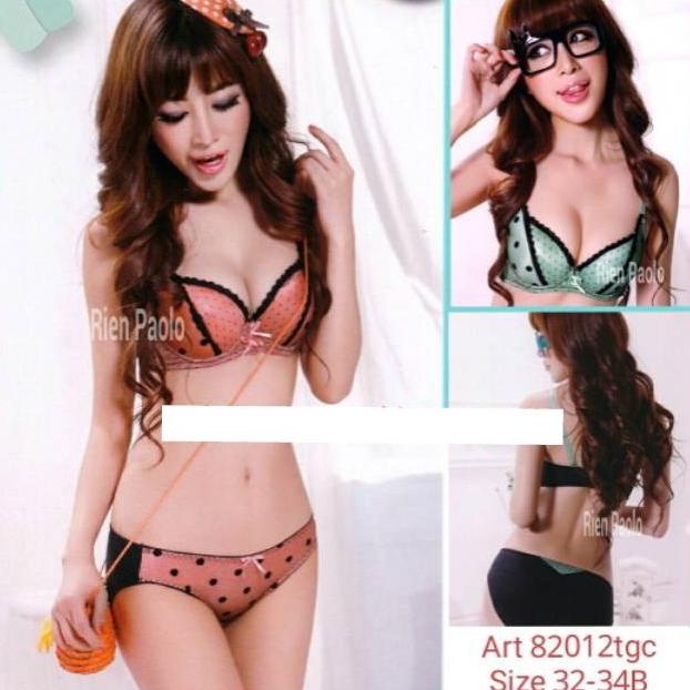 Bra Set Sexy Bh Wanita Bh Fancy Rien Paolo Lucu Polkadot Import