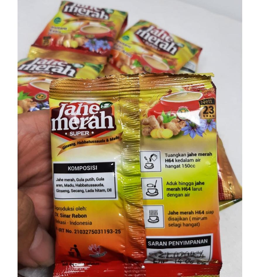 

TRC9q4Pe--Jahe Merah 12 Sachet Super H64 Plus Ginseng Madu Ekstra Gula Aren