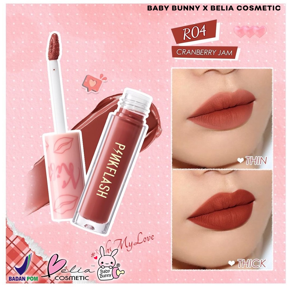 ❤  BELIA ❤ PINKFLASH KISS Lasting Matte Lip Cream OhMyKiss PF-L01 | Pink Flash | Matte | Lip Cream | BPOM