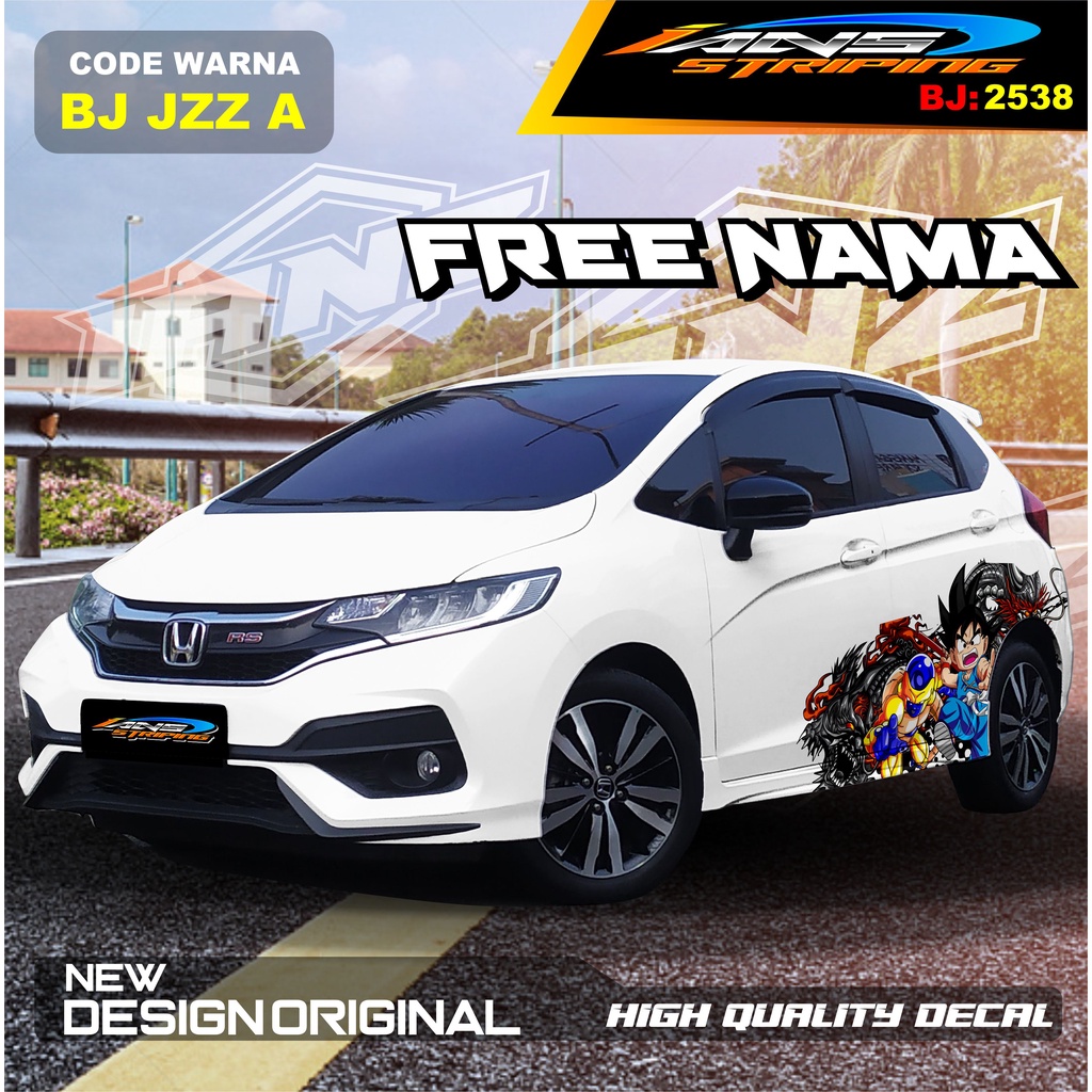 DECAL STICKER HONDA JAZZ / STICKER DECAL MOBIL JAZZ / DECAL STICKER MOBIL HONDA JAZZ , BRIO / STICKERMOBIL