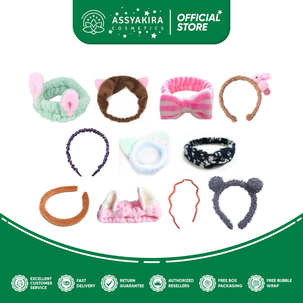 Bando Bandana Lucu / Bando Bandana Kain Motif Ala Korea / Koyo Rambut