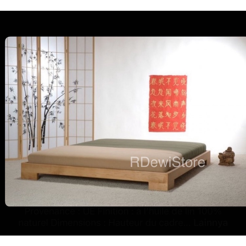 dipan kayu jati model lesehan pendek | tempat tidur ranjang rangka jati