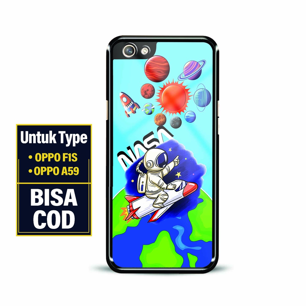 Hardcase Mengkilat Oppo F1S / A59 - Softcase Glossy Oppo F1S / A59 [ Nasa Astro ] - Casing Handphone