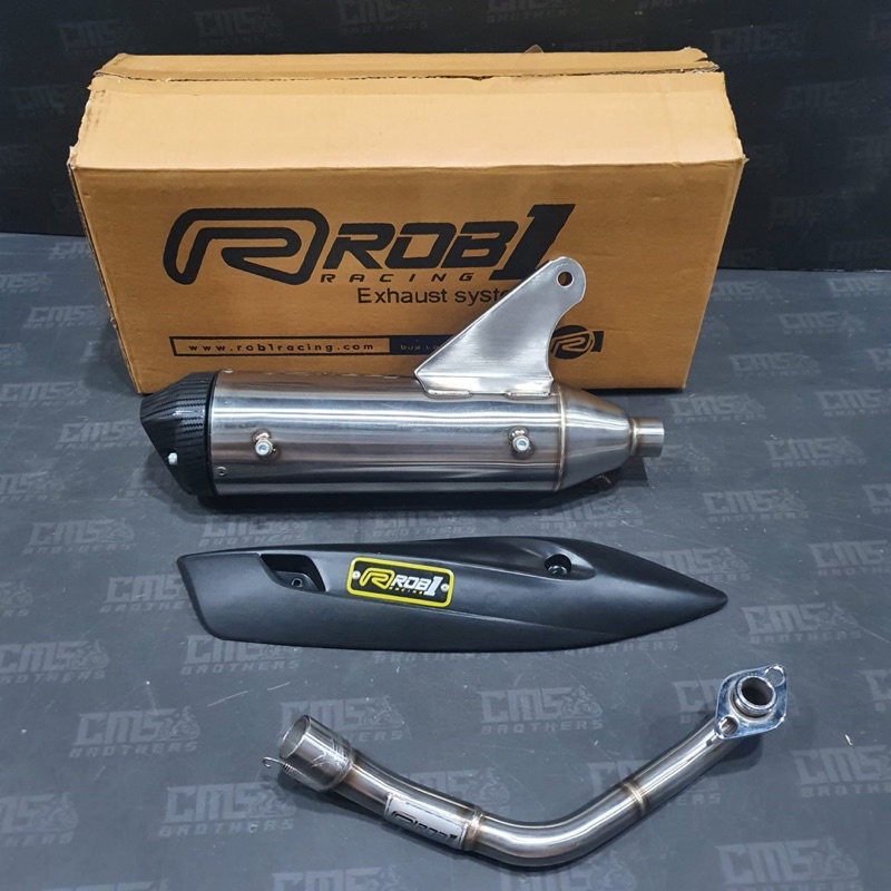 Knalpot Standard Racing ROB1 Rob 1 V Cap Honda Genio Beat New Scoopy New Original