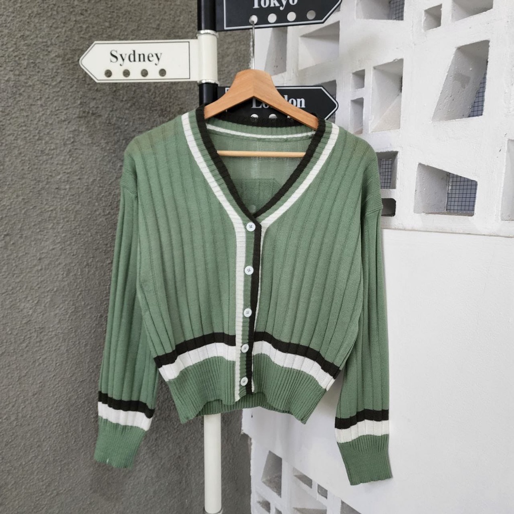 Heidy Cardi Rajut (COD) / Sweater & Cardigan / Cardi Rajut Wanita / Cardi Rajut Wanita Korean Style 