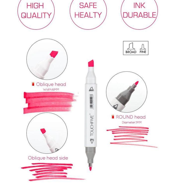 

Harga Bersahabat.. TouchFive 30/40/60/80 Warna Sketsa Spidol Umum General Marker Set Animation Markers